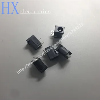 

Free shipping 100PCS High-Quality All-Copper DC-005 Tripod Large DC Power Outlet DC005 5.5-2.1 Universal Power Socket