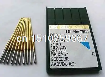

50pcs GROZ-BECKERT 75/11 Titanium Plated DB1 DBX1 1738 Industrial Sewing Needle