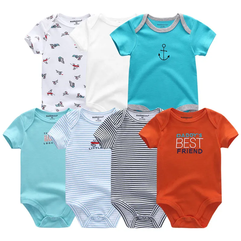 Боди для новорожденных happy baby clothes 7Pcs / комплект боди новорожденный девочка бодик для детей платье боди для новорожденныхОдежда для мальчиков christmas bodysuits modis 3-12m бодик для новорождённого - Цвет: Q7015