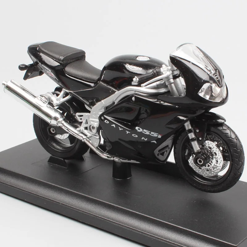 1:18 весы Welly mini Triumph Daytona 955i Спорт Мотоцикл литье под давлением Модель Миниатюрные игрушки подарки для детского коллекционирования