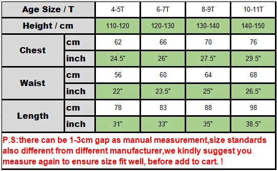Dorothy size