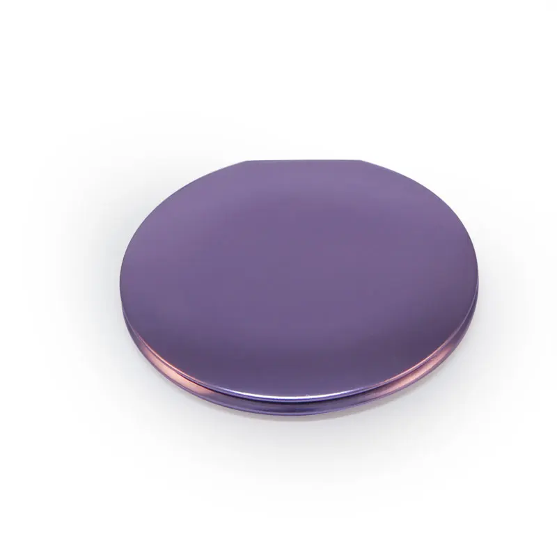 

Purple Round 68 mm Mirror Thin Portable Folded Mirror Pocket Handbag Compact Mirror with Customized Logo 100 pieces/lot #18068C