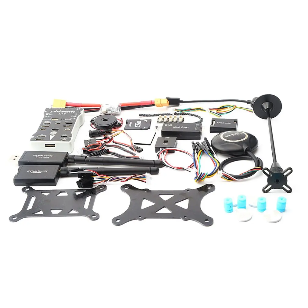

Pixhawk PX4 PIX Autopilot 2.4.8 100MW Drone Flight Controller with Telemetry M8N GPS Mini OSD PM Safety Switch Buzzer PPM I2C