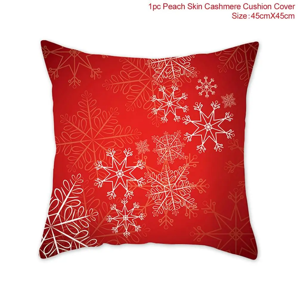 Наволочка с изображением Санта-Ноэля из PATIMATE, рождественские, рождественские украшения, Рождественский Декор для дома, новогодний Navidad - Цвет: Linen Pillowcase 3