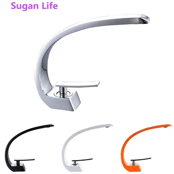 

Sugan Life Basin Faucets Modern Bathroom Mixer Tap Brass Washbasin Faucet Single Handle Single Hole Elegant Crane For Bathroom
