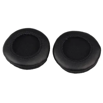 

#H40 1 Pair Ear Pads Replacement Ear Pad Cushions for Sennheiser PX100 PX200 PX80 Headphones Leather Black Ear Mat