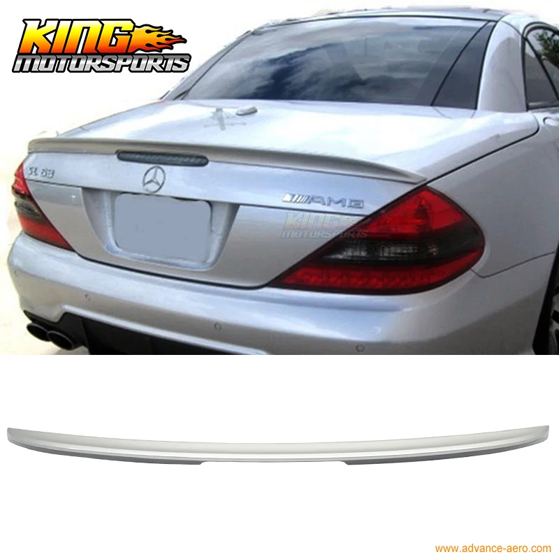 

FIT For 03-11 Benz SL R230 AMG Trunk Spoiler OEM Painted Match # 744 775 Silver Metallic