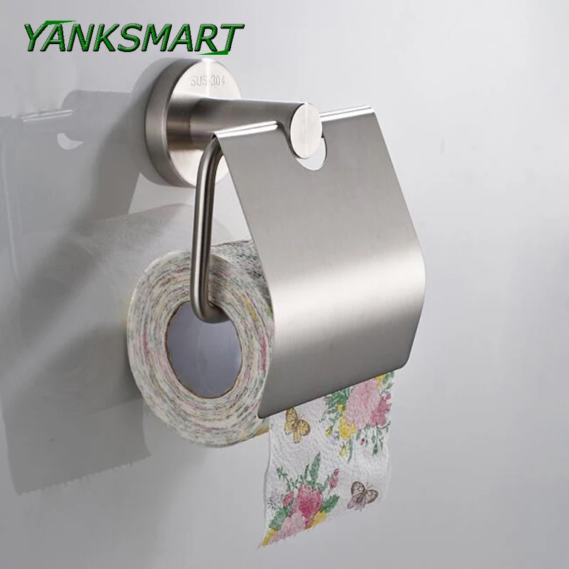 YANKSMART матовый никелевый бронзовый держатель для туалетной бумаги из нержавеющей