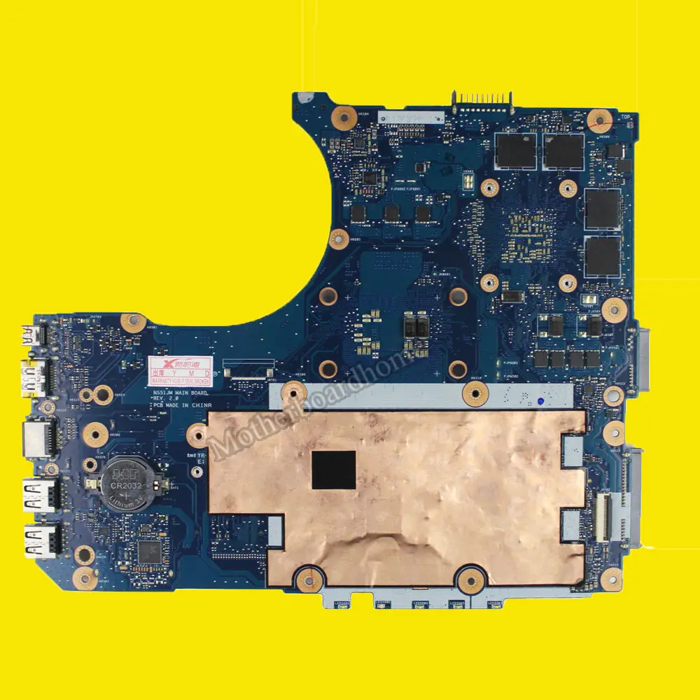 N551JK материнская плата i7 CPU + GTX850M для For Asus N551JM N551JW N551JX N551JB G551J N551J G551JK ноутбука