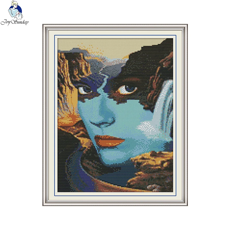 

Beauty and Lake Patterns DIY Handmade DMC 14ct and 11ct Cross stitch kits and Precise Printed Embroidery Set Needlework FA033