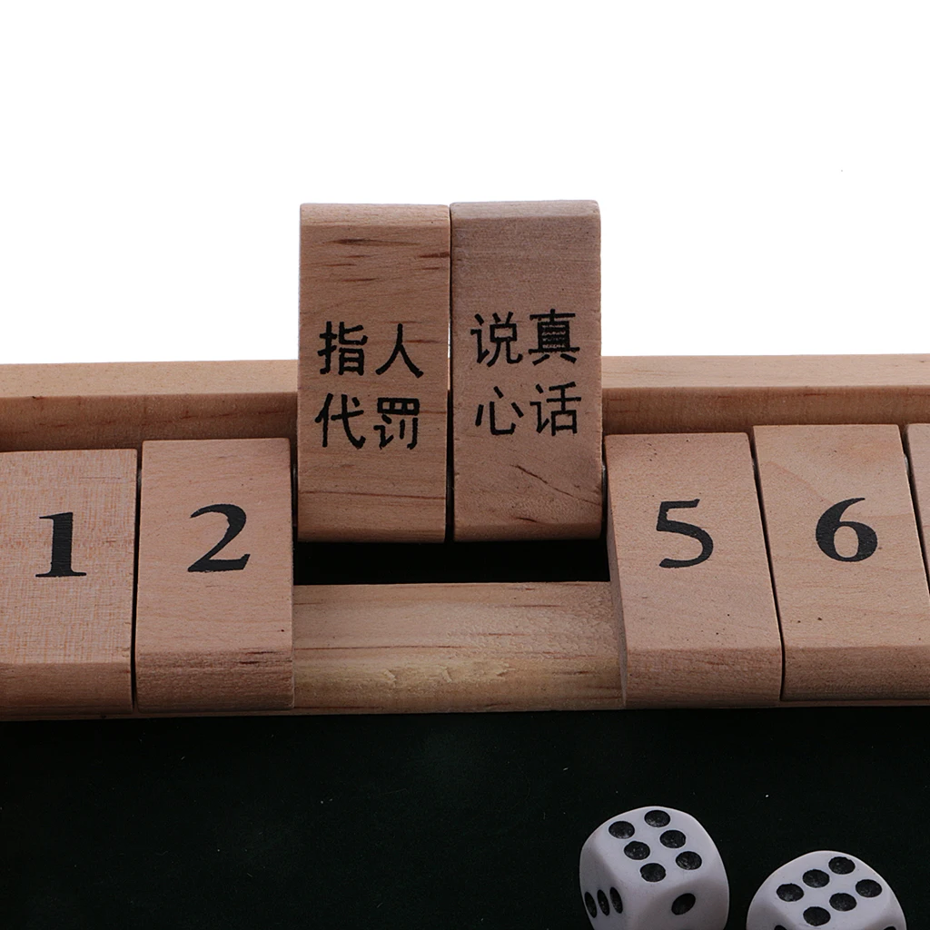 Funny Shut The Box Board Game Set Number Drinking Games Party Club Family Pub Bar Wine Game Supplies Puzzle Game Kids Gift