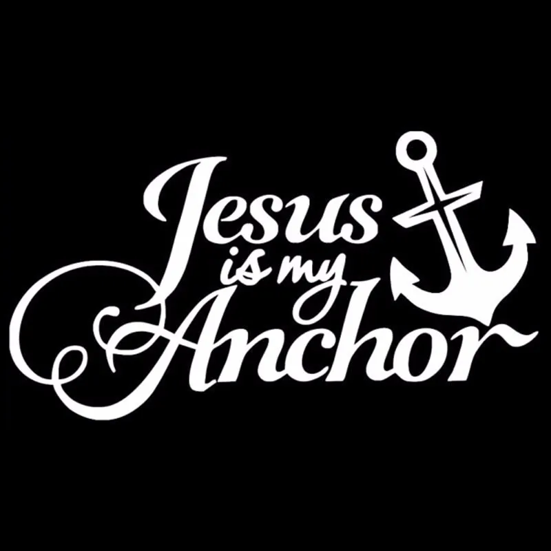 for Christian Jesus Car sticker Jesus is my ANCHOR car sticker Christian JESUS ??reflective Waterproof Stylish Vinyl Applique