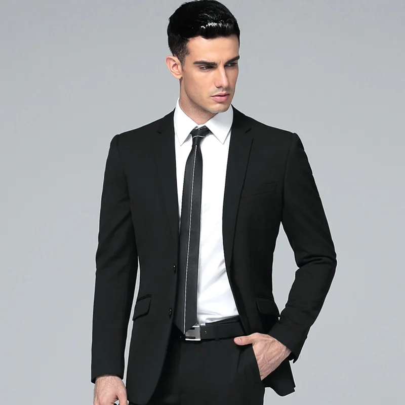 

custom suits black wool bleed groomsmen suit 2019 high quality