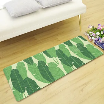 

Rural Style Long Floor Mat Soft Flannel Non-slip Absorbent Kitchen Floor Mat Living Room Decoration Rug Entrance Door Mat
