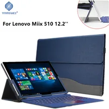 Чехол для планшета и ноутбука 12," lenovo Miix 510 Miix5, чехол из искусственной кожи с подставкой, защитный чехол для Miix510
