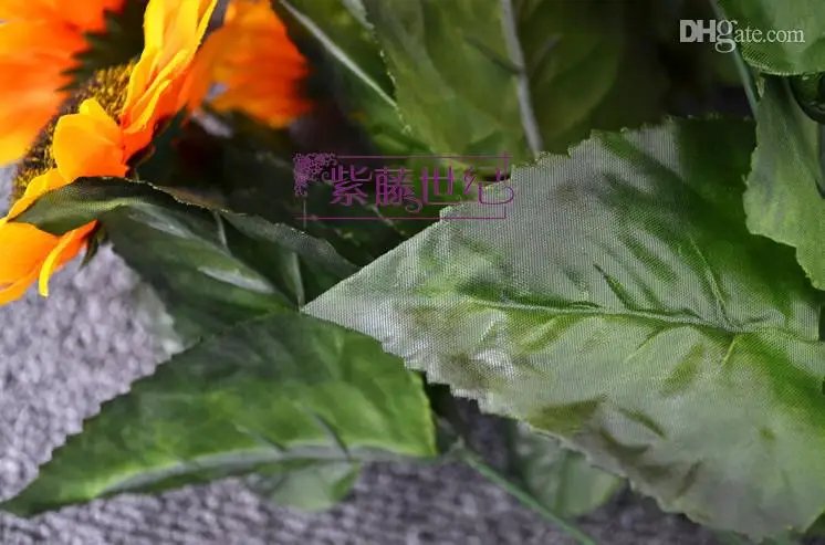 Simulation SunFlower 14 heads Sunflowers Artificial Silk Flowers Home Garden Decor 30pcs 20pcs