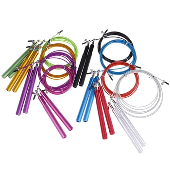

8 Colors Sport Speed Jump Rope Ball Bearing Metal Handle Skipping Stainless Steel Cable Fitness Equipment