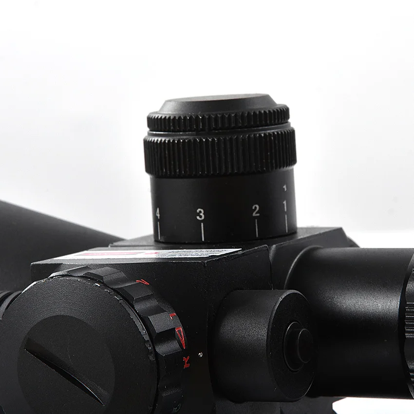 Светящийся Тактический Riflescope 2,5-10X40 красный зеленый точечный Лазер прицел Зрительная труба Зрительная съемка охотничий снайперский область 20 мм железнодорожное крепление