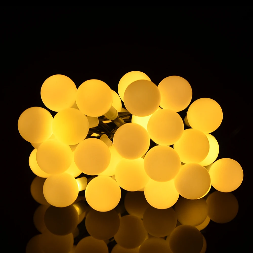 Kmashi светодиодный Глобусы строки Minger-Освещение медленно мигающий multi Цвет 6 м 30 светодиодный Водонепроницаемый Цвет изменение мяч строки