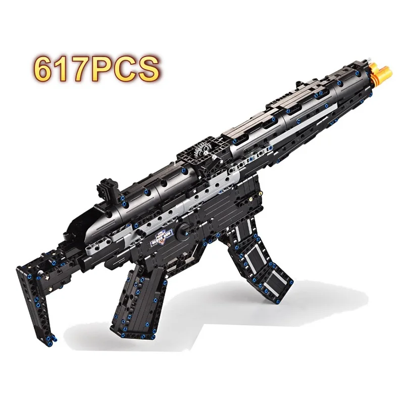 

621PCS M4A1 toy Gun SWAT Military Army Model Building Blocks Brick Set Weapon tech PUBG Toys For Boys