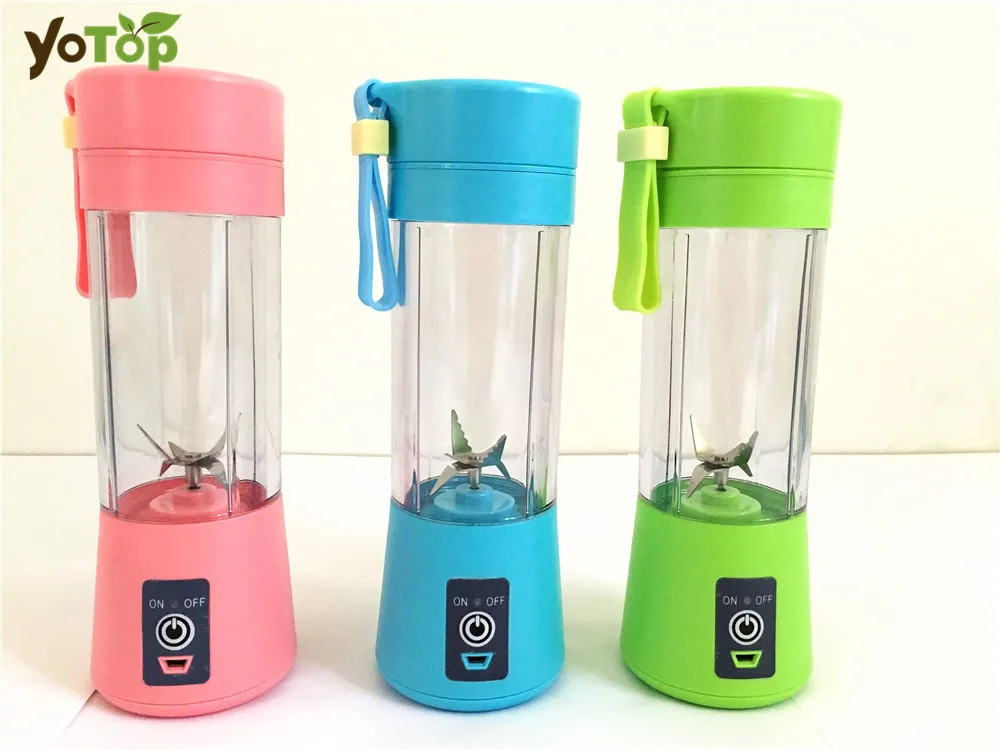 YOTOP 400ml 6 Blade Juicer Cup USB Rechargeable Electric Automatic