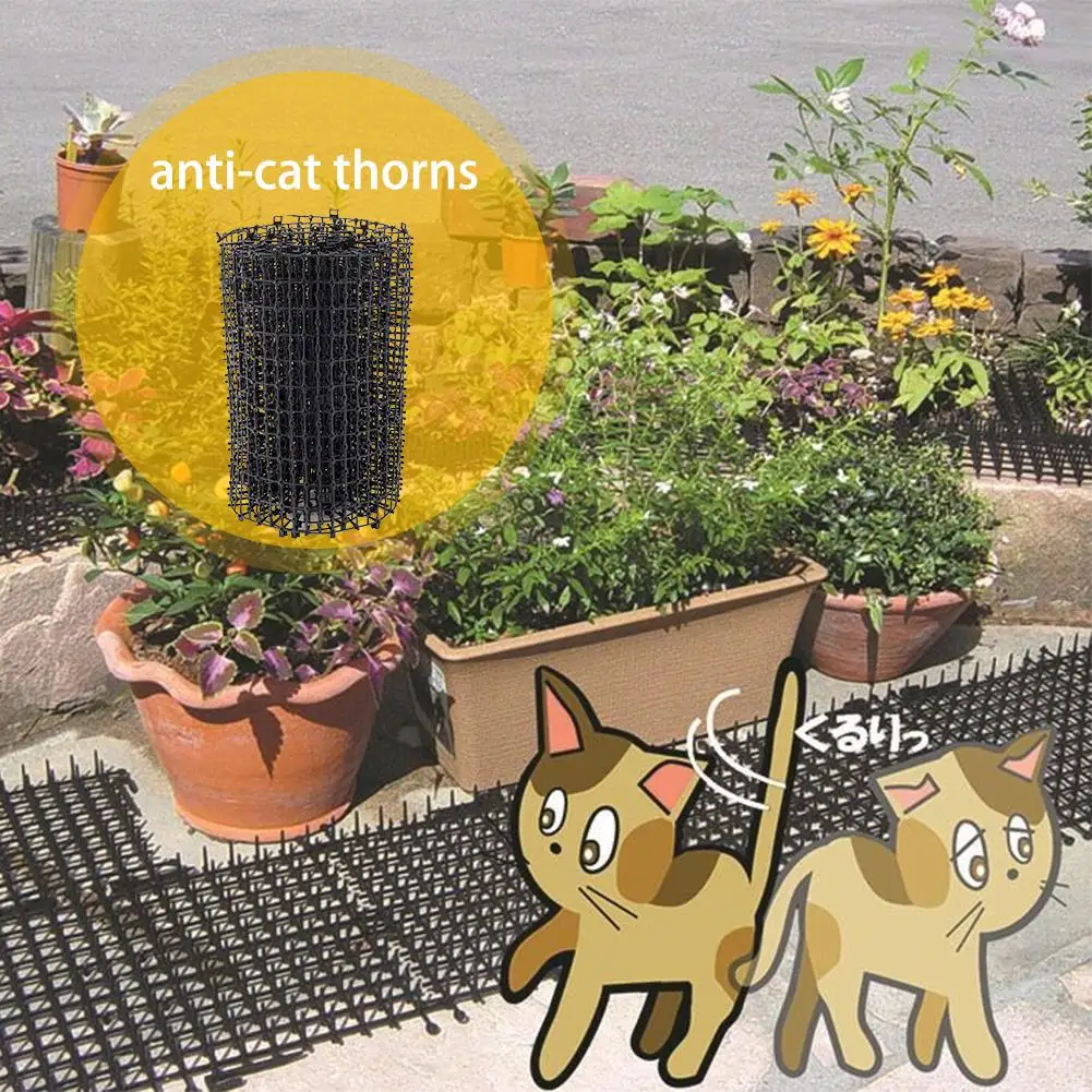 Экологически чистый садовый пластиковый антикошачий шип коты и собаки москитный водоотталкивающий коврик Пластиковые ногти защитный забор набор