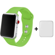 Силиконовый ремешок для часов 40 мм 44 мм зеленые браслеты 42 мм 38 мм для часов Iphone 3+ протектор Pantalla Apple Watch 4