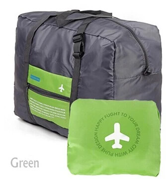 Хорошее качество водостойкие Путешествия Duffle Большой ёмкость складной чемодан сумки на плечо обувь для мужчин и женщин чемодан на колесах - Цвет: green