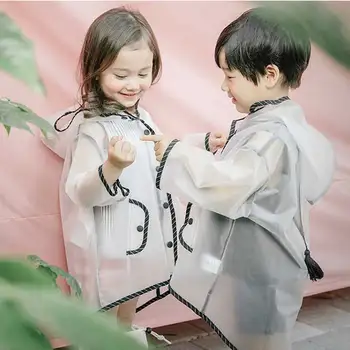 

Waterproof EVA Rain Coat Boy Children's Raincoat Girls Windproof Poncho Kindergarten Kids Baby Hooded Rainwear Rainsuit Cape
