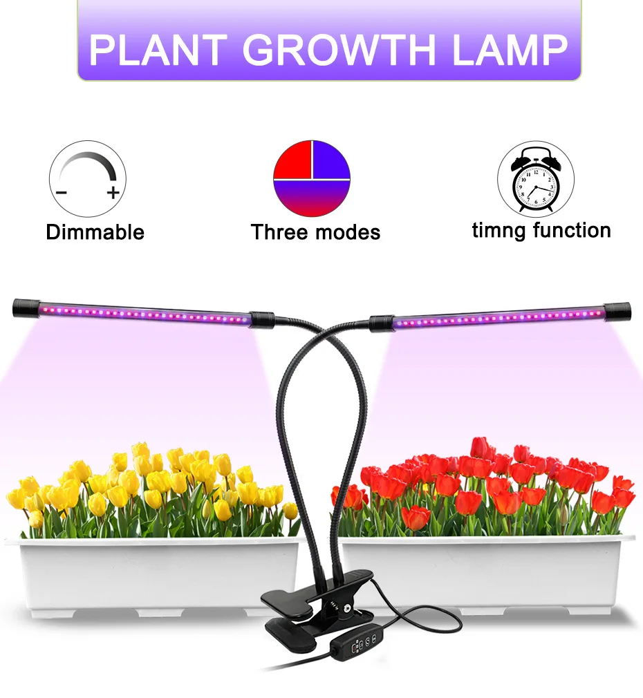 Светодиодный светать USB Fitolampy светодиодный полный спектр Фито лампа с контроллером 60 Светодиодный s затемнения для овощей цветок