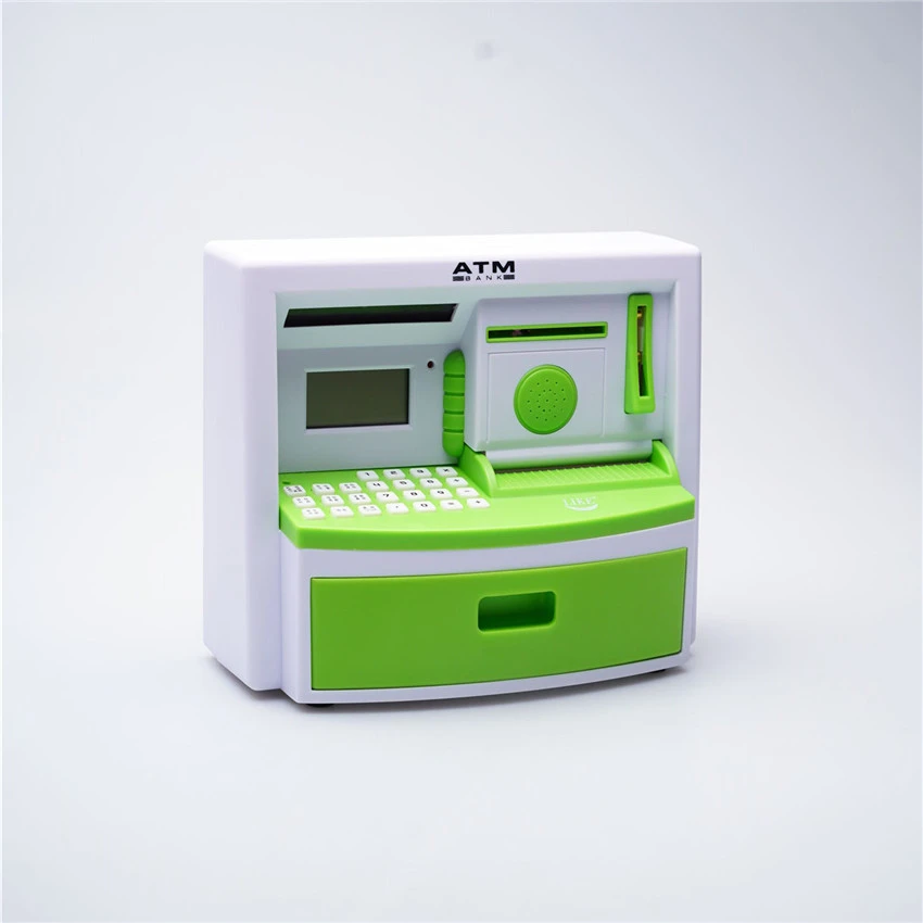 Mini Atm Bank Toy Digital Cash Coin Storage Save Money Box Machine