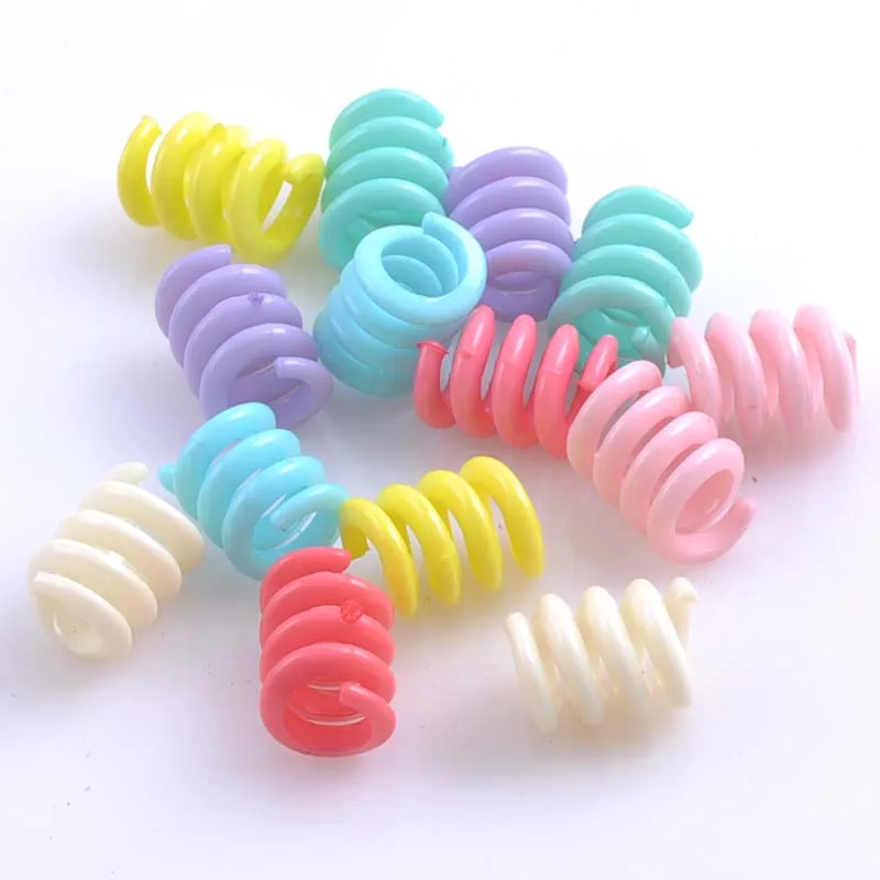 

Mixed Candy Color Acrylic Spring Spacer Beads For Jewelry Making Handmake 16x12mm 50pcs YKL0380