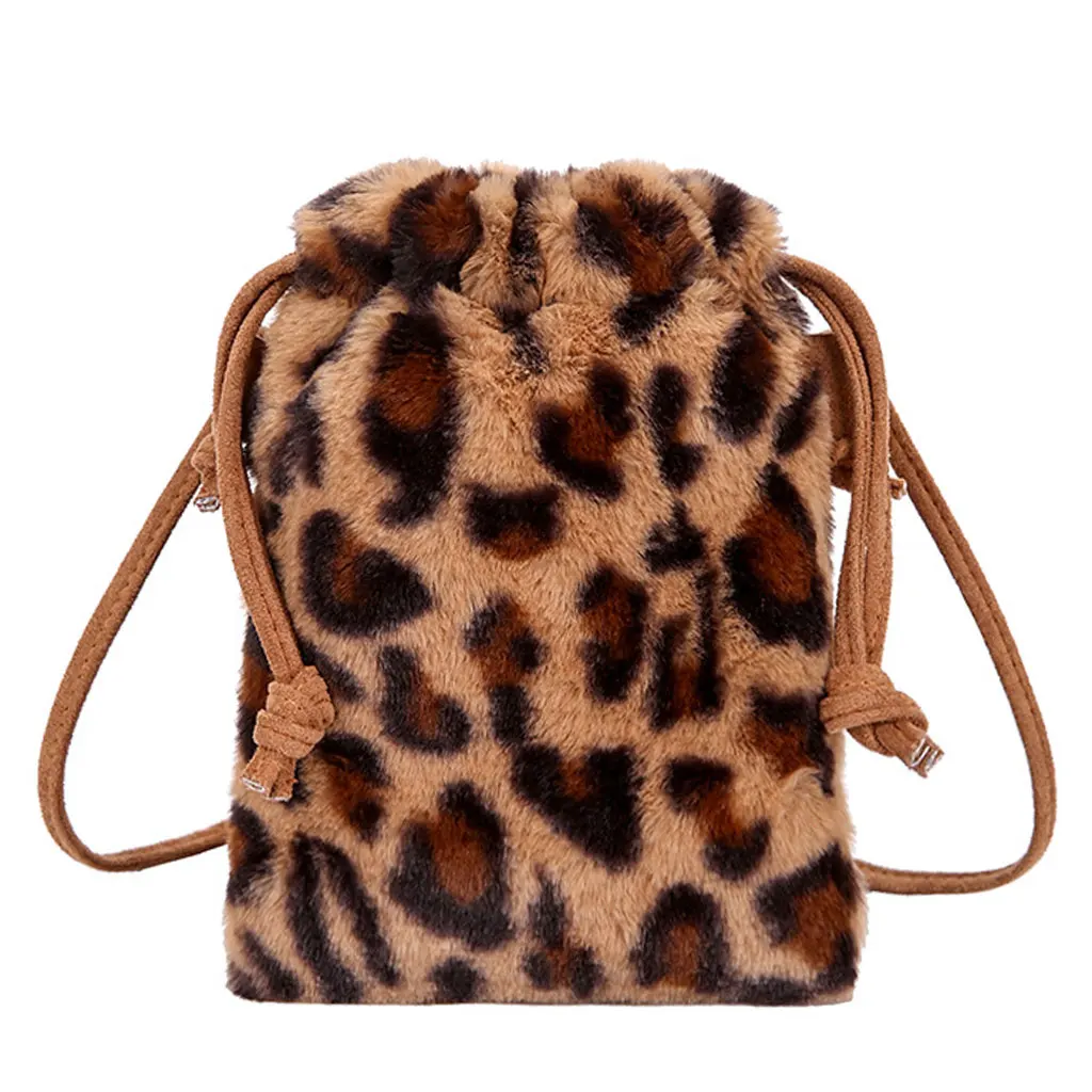 

2019 new Women Leopard Casual Handbag Shoulder Bag Lady Crossbody Tote Bucket Bags Satchel Purse
