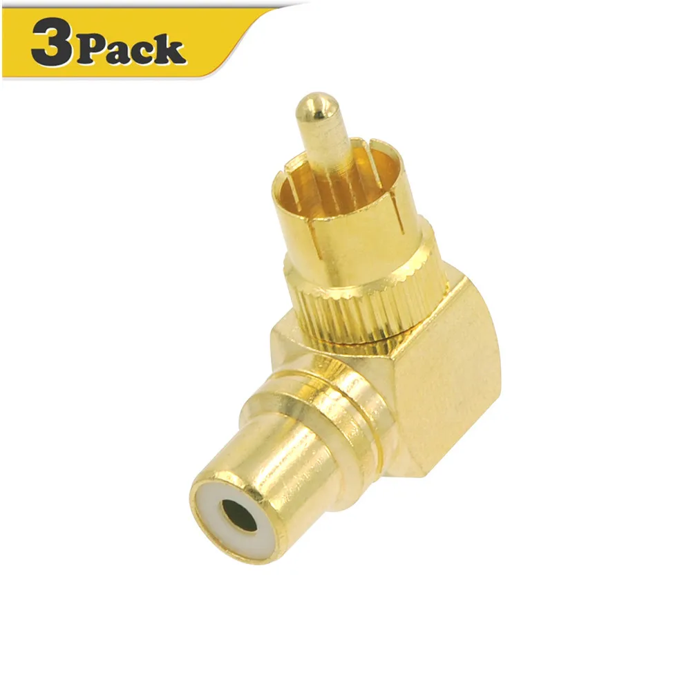 Audio Extension Cord Line RCA Male to Female 90 Degree ...