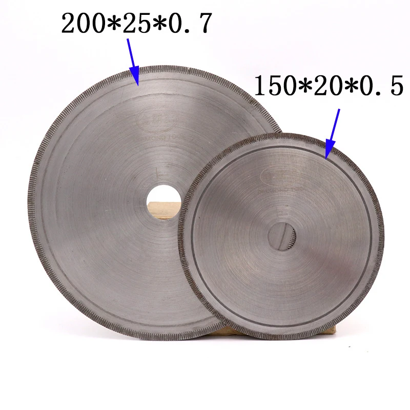 Urann 150 ~ 500 мм 6 дюймов до 20 дюймов супер-тонкий алмазный пилы гранильной отрезной диск пилы украшений инструменты прямо ломтик