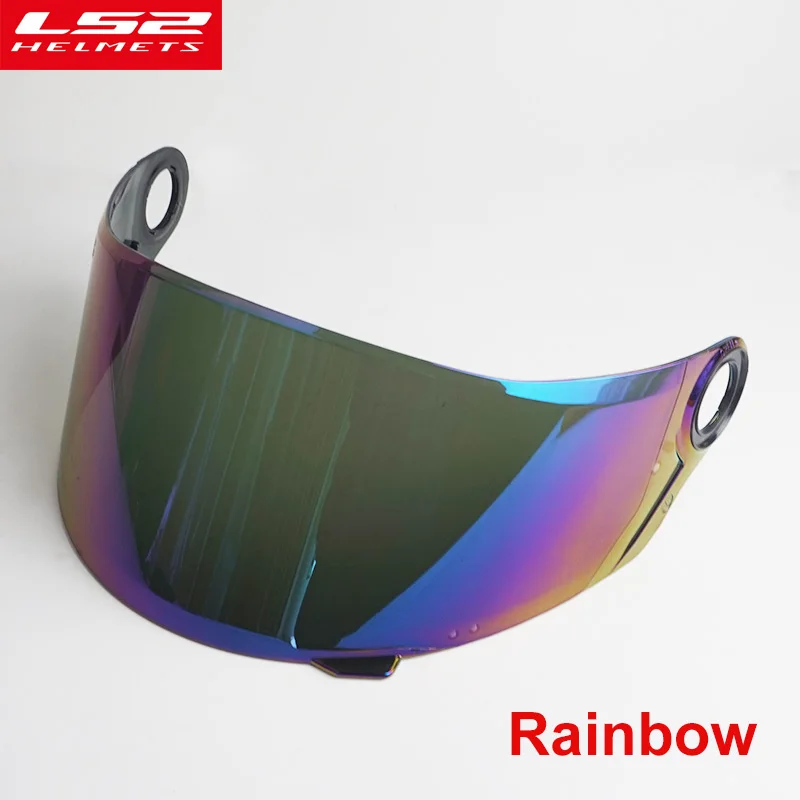 LS2 FF358 мотоциклетный шлем, стеклянный солнцезащитный щит, полностью защищенный мотоциклетный шлем, объектив против царапин, многоцветный солнцезащитный козырек FF392 - Цвет: Rainbow