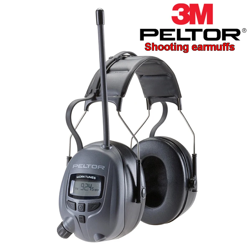 

3M PELTOR Noise-proof earmuffs Play music Receiving radio station Earmuffs Noise prevention 26db shooting jobs Ear protector