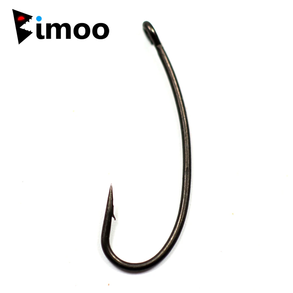 Bimoo 100pcs/pack Longshank Coating Carp Fishing Hooks T Long Shank