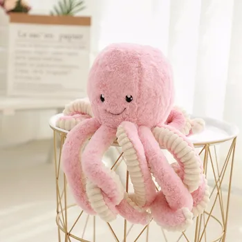 

15-80cm Lovely Simulation octopus Plush Stuffed Toy Soft sea Animal Home Accessories Cute Animal Doll Children Gifts