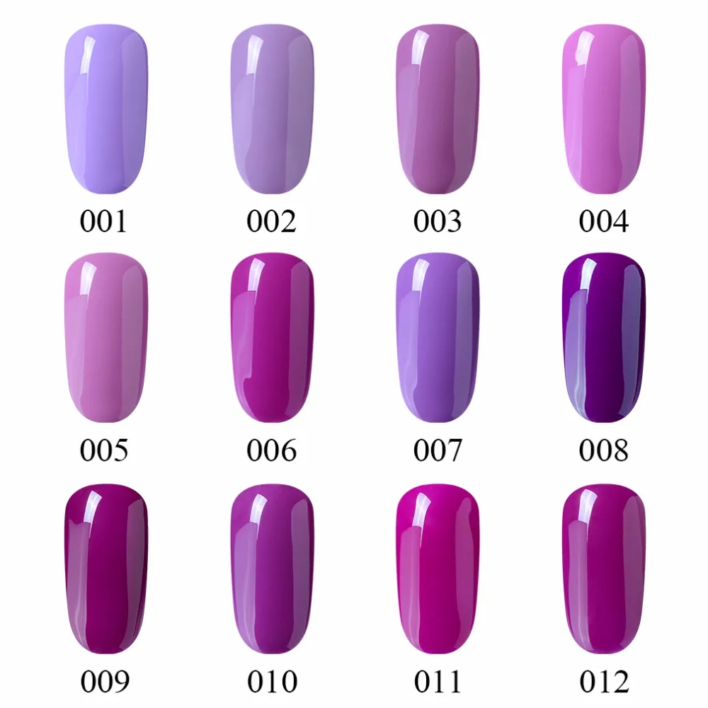 Набор гель лаков HNM 12 шт./лот для ногтей серии Pure Color профессиональный набор наборы