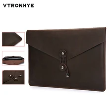 Кожаная сумка для ноутбука 13 дюймов для Macbook Air Pro retina 11 13 15 дюймов качественная сумка в стиле ретро для Mac book Pro 13 Touch Bar