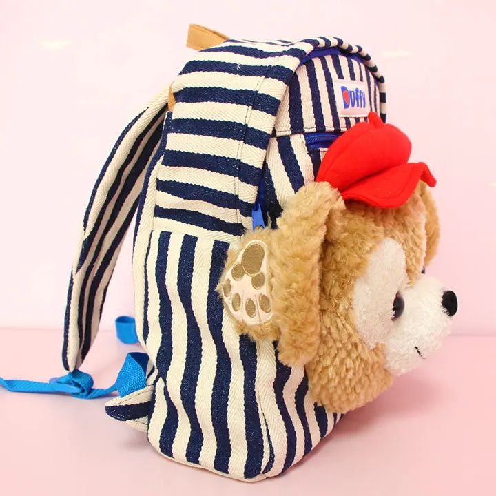 Большой мультфильм медведь Даффи Шелли Мэй плюшевый рюкзак мягкая игрушка куклы сумка для женщин девочек рюкзак Детская школьная сумка подарки на день рождения