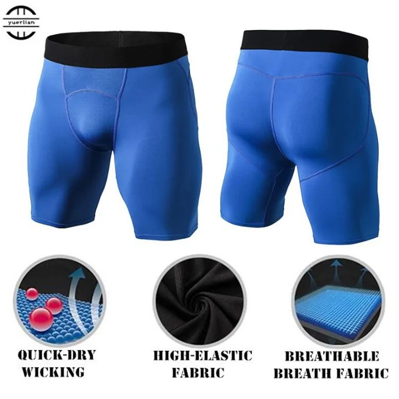 

Men Pro Shapers Compression Underwear 3D Tight Half Boxers,Cool High Elastic Quick-dry Wicking Sport Fitness GYM Running Shorts