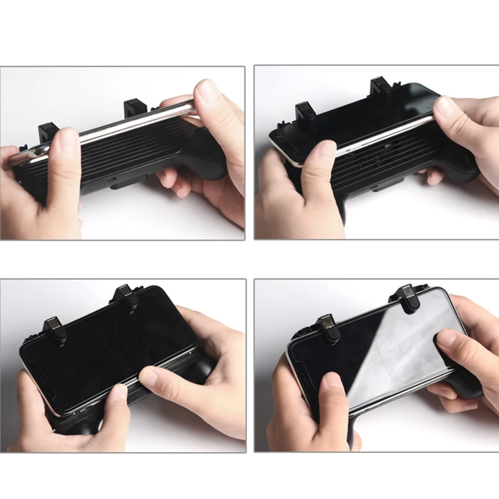 Mobile Game Controller Pubg Controller Gamepad Cooling Pubg Mobile Trigger L1R1 Shooter Joystick Holder with 2000MAH Power Bank