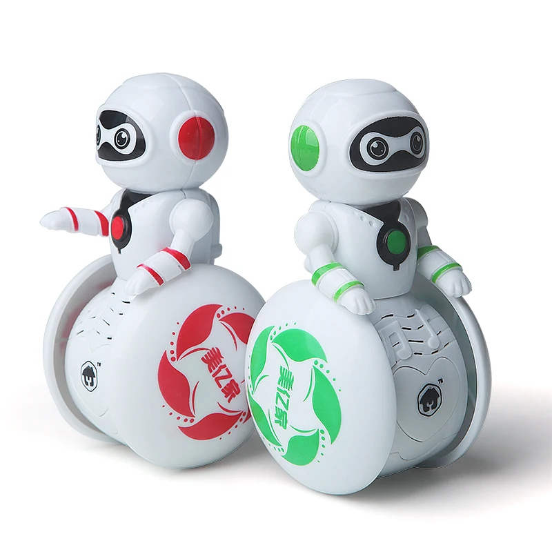 Green IEnkidu Mini Tumbler Robot Cartoon Multi-Function Induction Intelligent Music Robot Toy 