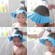 Регулируемый Детский шампунь для купания для детей, защита для ванны, мягкая шапка, защита для волос для детей