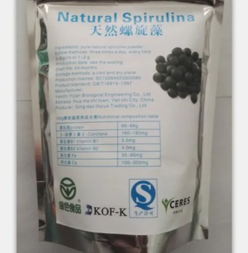 

No Pollution Anti-Fatigue Loss Weight Enhance-Immune Spirulina 250mg