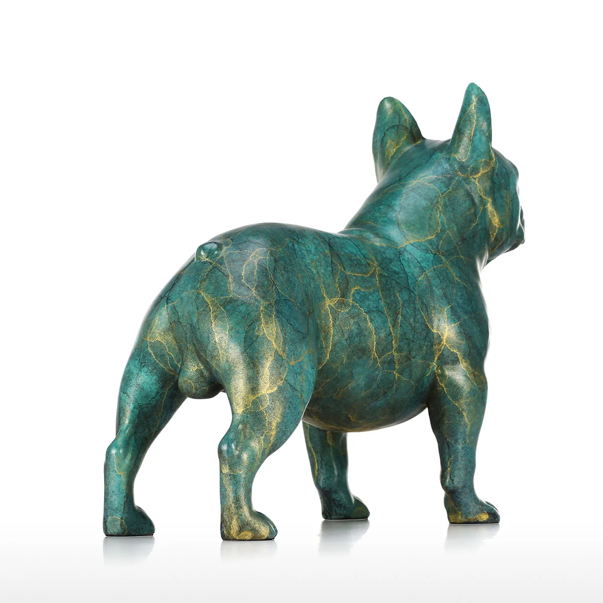 Tooarts Bulldog бронзовые статуи скульптуры животных французский бульдог настольный