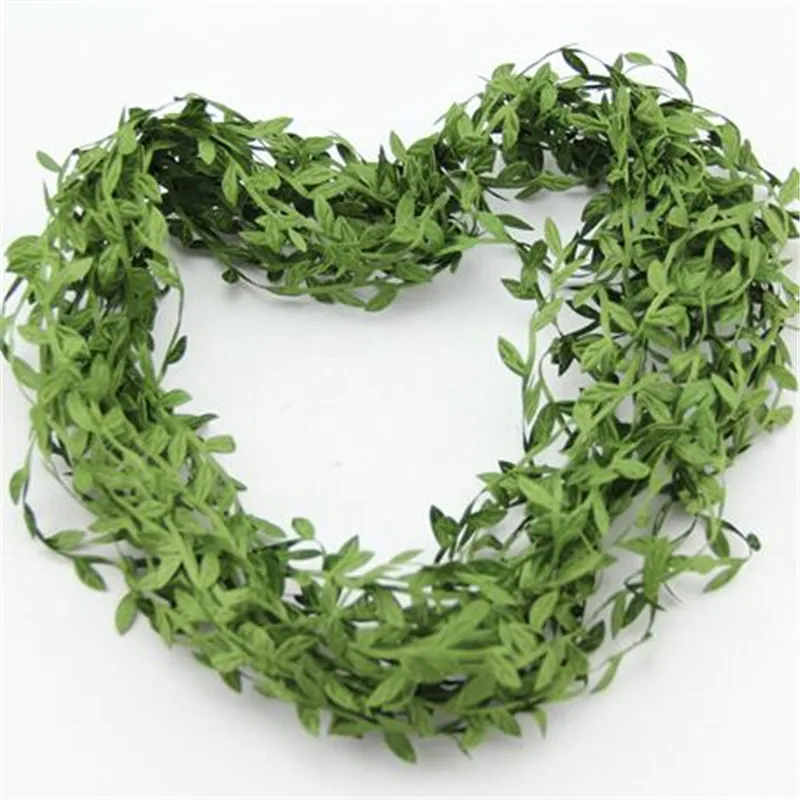 

5M/lot 5 color artificial silk leaves flower vine home wedding decoration DIY wreath accessories party supplies flowers