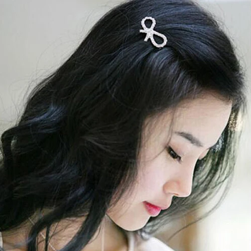 Fashion Women Girls Crystal Rhinestone Butterfly Barrette Hair Clip Hairpin Gift